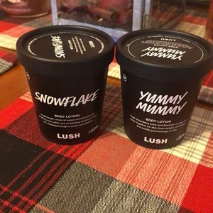 Lush Snowflake and Yummy Mummy Body Lotions